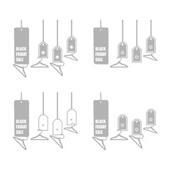 black friday and sale concept, vector illustration