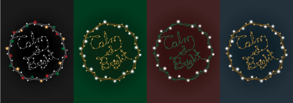 Christmas Lights Holiday Card