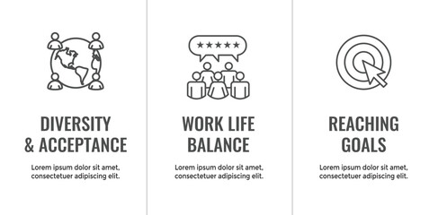 Core Values or Mission and Vision Icons