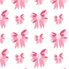Plakat seamless pattern with pink flowers