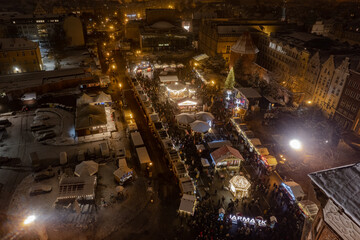 christmas market in gdansk city