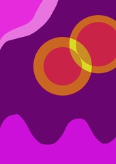 purple background with two linked circles