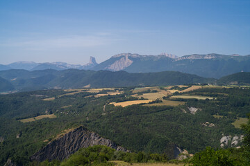 Grenoble, cityscape image of Grenoble and the Alps , France 