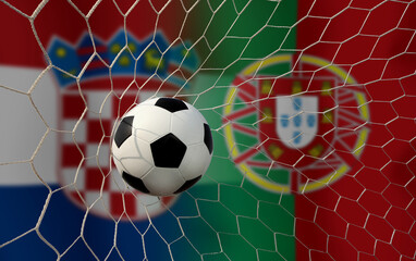 Football Cup competition between the national Croatia and national Portuguese.