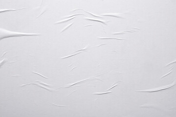 White paper with folds close-up.