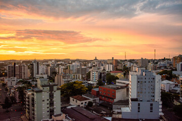 Sunset of Erechim, Brazil