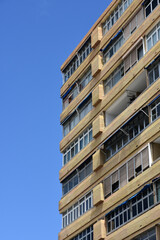Low angle view of modern buildings in Las Palmas de Gran Canaria