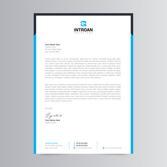 Clean and Modern Letterhead Template Design