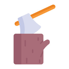 An icon of woodcutter easy to download, easy to use