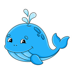 Obraz premium Cartoon character. Isolated on white background. Design element. Template for your design, books, stickers, cards. Vector illustration.