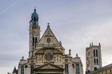 Fototapeta na wymiar Saint-etienne du mont church