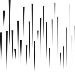 Speed Lines in arrow Form . Vector Illustration .Technology Logo . Design element . Abstract Geometric shape .
