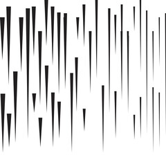 Speed Lines in arrow Form . Vector Illustration .Technology Logo . Design element . Abstract Geometric shape .
