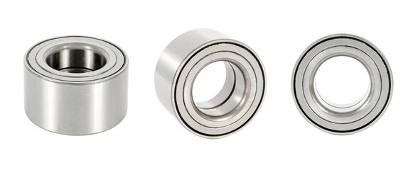 Set Ball Bearings isolated on white background. Different angles