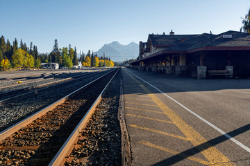Fototapeta na wymiar Banff Bahnhof