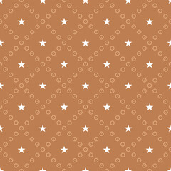 Geometric  vector pattern with stars. Seamless design texture. Elegant background.