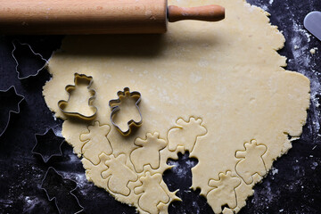 Weihnachtskekse backen, Christmas cookies baking