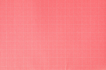 Red pink paper texture background surface with square lines cross pattern