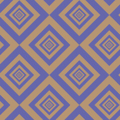 seamless a pattern of blue and brown rhombuses