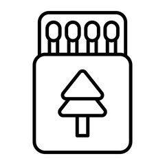 Premium vector icon of match box