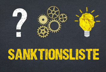 Obraz premium Sanktionsliste
