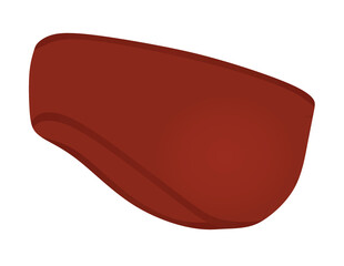 Red ears warmer. vector illustration