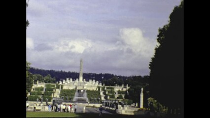 Norway 1986, Vigeland Park oslo scene in 80s