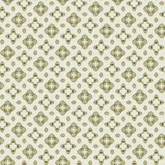 Mosaic geometric green seamless texture pattern. Trendy kaleidoscope woven design for printed fabric. Rough abstract textile design. 