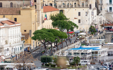 Obraz premium Amalfi village Italy, winter season.
