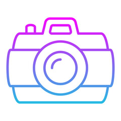 Camera Line Gradient Icon