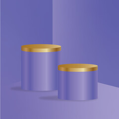 realistic podium design background