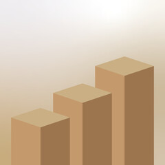 Fototapeta premium realistic podium design background