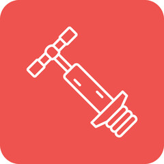 Pogo Stick Multicolor Round Corner Line Inverted Icon