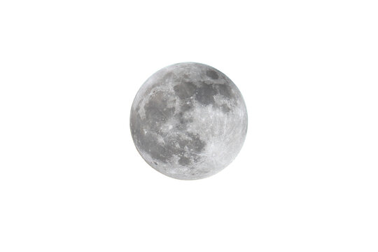 moon on white background