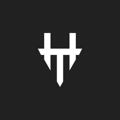 Obraz premium TH monogram logo design inspiration