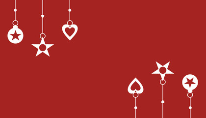 Christmas - universal maroon - white card 2 © Paweł Żmich