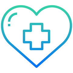 Obraz premium Medical heart icon