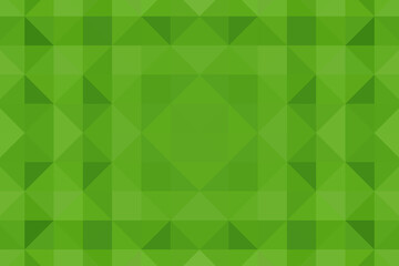 Green pixel background. Abstract triangular pixelation. Texture.
