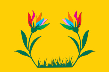 Abstract floral background