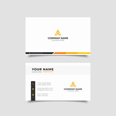 design business card White and yellow Corporate Professional