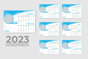 Modern calendar Design template 2023