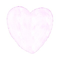 watercolored cute heart for background