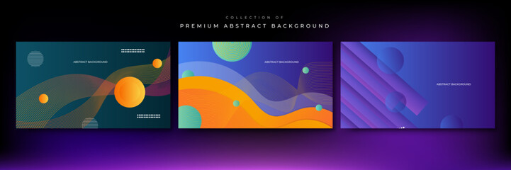 abstract colorful wave background