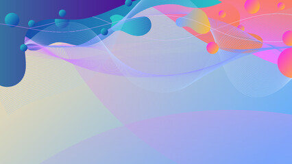 Abstract neon gradient background with retro cyber punk 70s 80s 90s old cyberpunk style