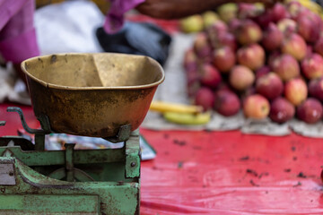 Old scale in the market