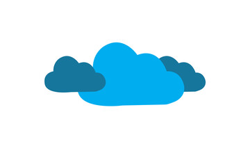 cloud computing concept illustration, blue cloud illustration, cloud illustration