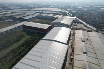 aerial factory view
