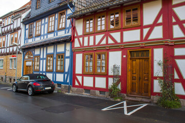 Fototapeta na wymiar House in Witzenhausen in the Werra Valley in Germany, Hessen