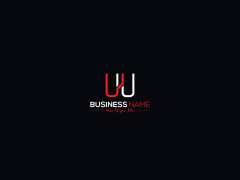 Small Letter UU Logo, Premium Uu u&u Typography Letter Logo Template