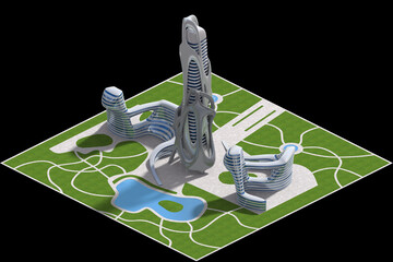 Futuristic Architecture for 3D Games